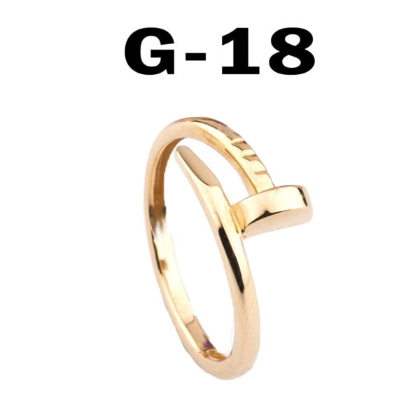 Toptan Kartier Model Çivi Yüzük Unisex Model - 2168 - Görsel 5