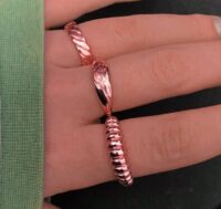 Toptan Kadın 3'lü Kombin Rose Yüzük Seti - 423