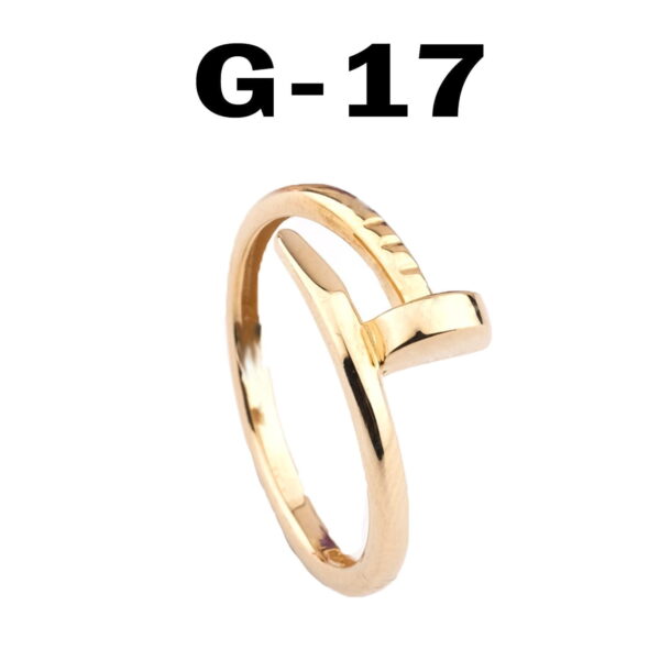 Toptan Kartier Model Çivi Yüzük Unisex Model - 2168 - Görsel 4