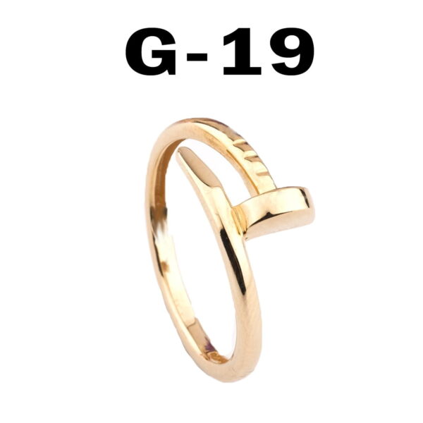 Toptan Kartier Model Çivi Yüzük Unisex Model - 2168 - Görsel 6