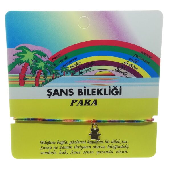 Toptan Altın Renk Karışık Arkadaş Şans Bilekliği - 2293 - Görsel 12