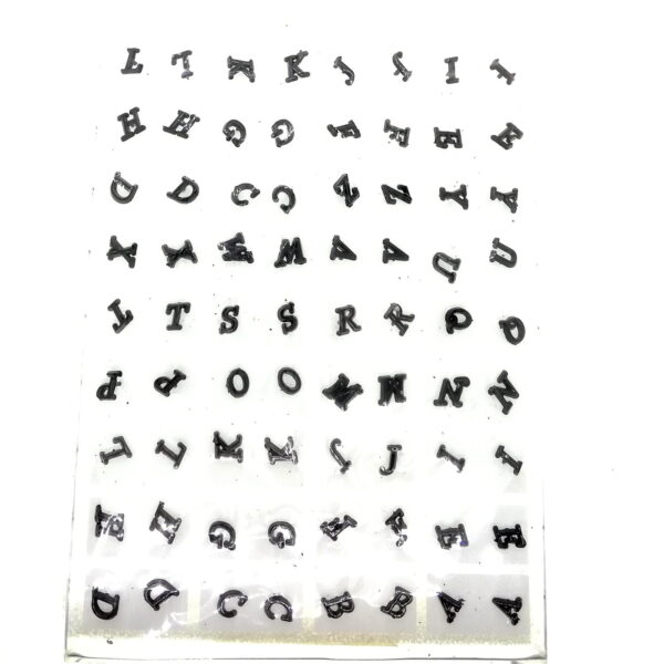 Toptan Siyah Renk Harf Set Küpe - 2280