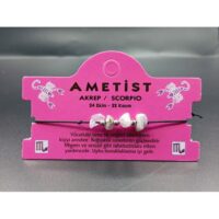 Toptan Doğaltaş Akrep Burçu Ametist Taşı Burç Bileklik  - 2323