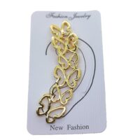 Toptan Altın Renk Kelebek Model Taşlı Kıkırdak Küpe - 2374