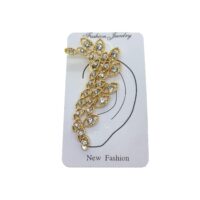 Toptan Altın Renk Taşlı Kıkırdak Küpe - 2365