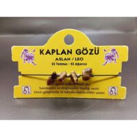 Toptan Doğaltaş Aslan Burçu Kalpan Gözü Taşı Burç Bileklik  - 2328