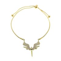 Toptan Altın Renk Mikail Asansör Çelik Bileklik - 2607