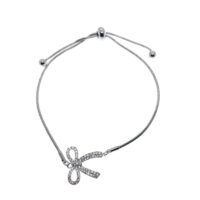 Toptan Gümüş Renk Fiyonk Asansör Çelik Bileklik - 2609