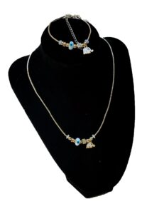 Toptan Altın Renk Beyaz Mineli Fil Kolye Ve Bileklik Pandora Kombin Zirkon Set Takım - 2792 7 16c01b3476774fb88d8102758deabed9-toptan taki