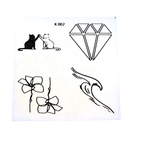 Toptan Kadın Karışık 12 Adet Geçici Dövme Tattoo - 2899 - Görsel 9