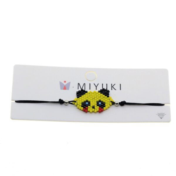 Toptan Altın Renk Sarı Panda Model Miyuki Bileklik - 2936 - Görsel 2