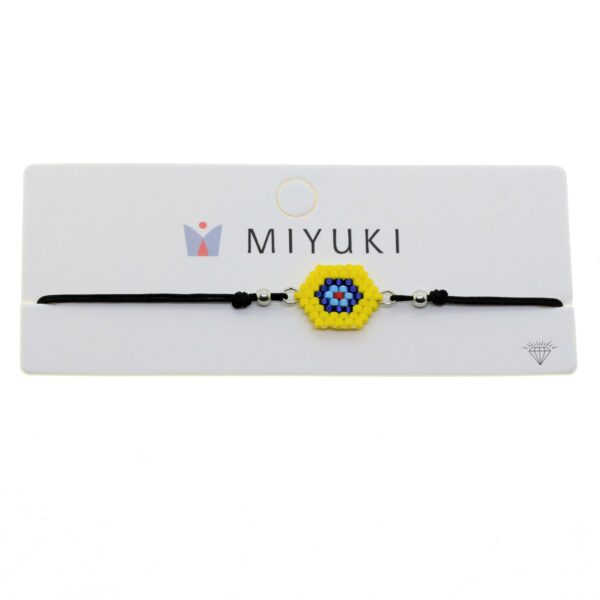 Toptan Altın Renk Sarı Göz Model Miyuki Bileklik - 2942 - Görsel 2
