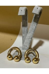 Toptan Altın Renk Çift Topuzlu Küpe Vip Kararmaz Solmaz Çelik Küpe - 3033 9 72992d15afc54ff69f3fd04cd2497071-toptan taki