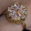 Toptan Altın Renk Pembe Lotus Model Zirkon Taşlı Çelik Ayarlanabilir Ucu Dönen Çelik Yüzük - 3109 1 c02b60afae324d68a8181e7aa819f82c-toptan taki