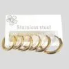 Toptan Altın Renk Çelik Set Halka Küpe Gümüş 6 Adet (3 Farklı Boy) Çelik Küpe - 3171 2 677bf08baa724192b90d8e3c7a831271-toptan taki