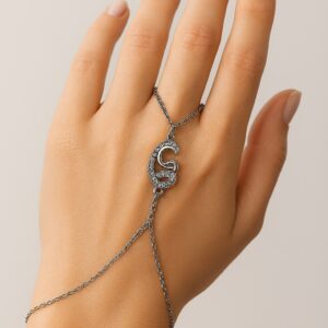 Toptan Gümüş Renk Çift Vav Çelik Şahmeran - 3573