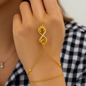 Toptan Altın Renk Sonsuzlıuk Çelik Şahmeran - 3559