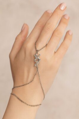 Toptan Gümüş Renk Kuş Çelik Şahmeran - 3548
