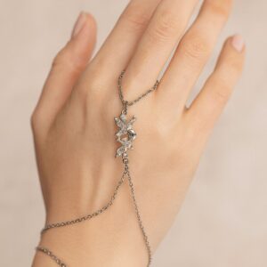 Toptan Gümüş Renk Kuş Çelik Şahmeran - 3548