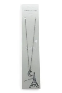 Toptan Gümüş Renk Beyaz Ay Hilal Model Sf Zincir Çelik Kolye - 3799 7 Toptan Gümüş Renk Beyaz Ay Hilal Model Sf Zincir Çelik Kolye - 3799 - Görsel 3