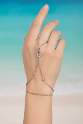 Toptan Gümüş Renk Kalp Çelik Şahmeran - 3543