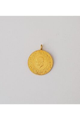 Toptan 22 Ayar Altın Kaplama Kulplu Tarihli Oyun Parası Çeyrek - 201
