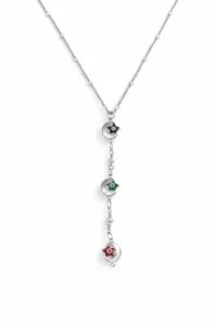 Toptan Gümüş Renk Ezme Zincir Ay Yıldız Ye Model Yeni Sezon Çelik Kolye - 3836