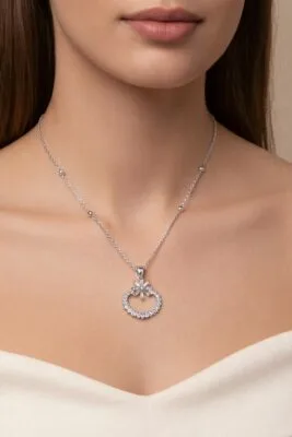 Toptan Gümüş Renk Baget Yuvarlak Model Top Zincir Çelik Kolye - 3865