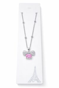 Toptan Gümüş Renk Pembe Fiyonk Model Top Zincir Çelik Kolye - 3855 7 7d0612e1098842b993abdcbd9a244ff2-toptan taki