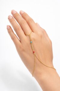 Toptan Altın Renk Boncuk Ataç Çelik Şahmeran - 3871