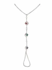 Toptan Gümüş Renk Sıralı Ay Yıldız Çelik Şahmeran - 3902 6 Toptan Gümüş Renk Sıralı Ay Yıldız Çelik Şahmeran - 3902 - Görsel 2