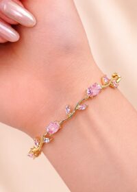 Toptan Altın Renk Pembe Renkli Zirkon Taşlı Lale Çelik Bileklik - 3924 11 Toptan Altın Renk Pembe Renkli Zirkon Taşlı Lale Çelik Bileklik - 3924 - Görsel 5