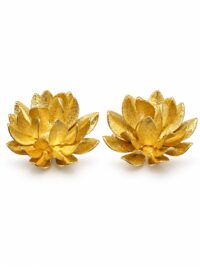 Toptan Altın Renk Lotus Çelik Küpe - 3968 10 Toptan Altın Renk Lotus Çelik Küpe - 3968 - Görsel 3