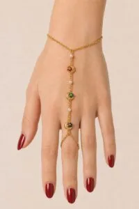 Toptan Altın Renk Sıralı Ay Yıldız Çelik Şahmeran - 3933