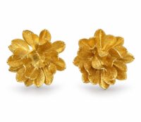 Toptan Altın Renk Lotus Çelik Küpe - 3968 9 Toptan Altın Renk Lotus Çelik Küpe - 3968 - Görsel 2